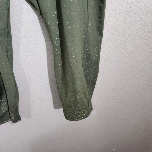 Torrid Active Leggings With Side Pockets Dots Plus Size 5 Olive Green - Picture 3 of 16